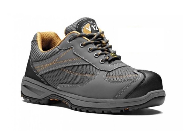 V12 Footwear Men's Black Safety Trainers, UK 8, EU 42