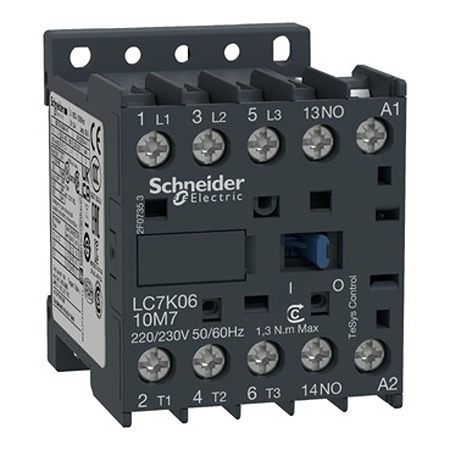 Schneider Electric TeSys LC7K Contactor, 110 V ac Coil, 3-Pole, 12 A, 5.5 kW, 1NO, 690 V ac