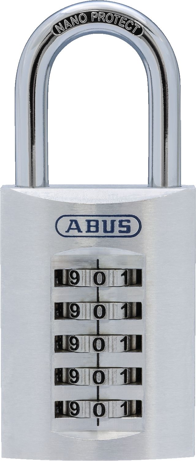ABUS Combination Weatherproof Aluminium Combination Padlock, 8mm Shackle, 47mm Body