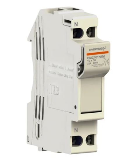 Mersen 32A Fuse Holder for 10 x 38mm Fuse, 1P, 690V ac