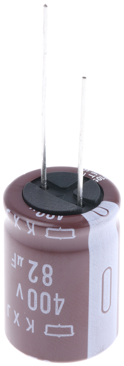 CHEMI-CON 82μF Aluminium Electrolytic Capacitor 400V dc, Radial, Through Hole - EKXJ401ELL820MM25S