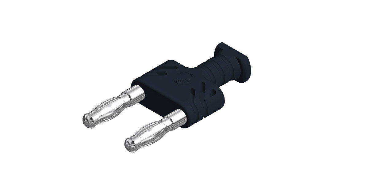 Hirschmann Test & Measurement Black Male Banana Connector, 32A, 30 V ac, 60V dc