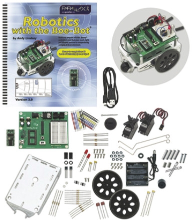 Parallax Inc BASIC Stamp BoE-Bot for BS2-IC for 28202, 572-28132, 28106