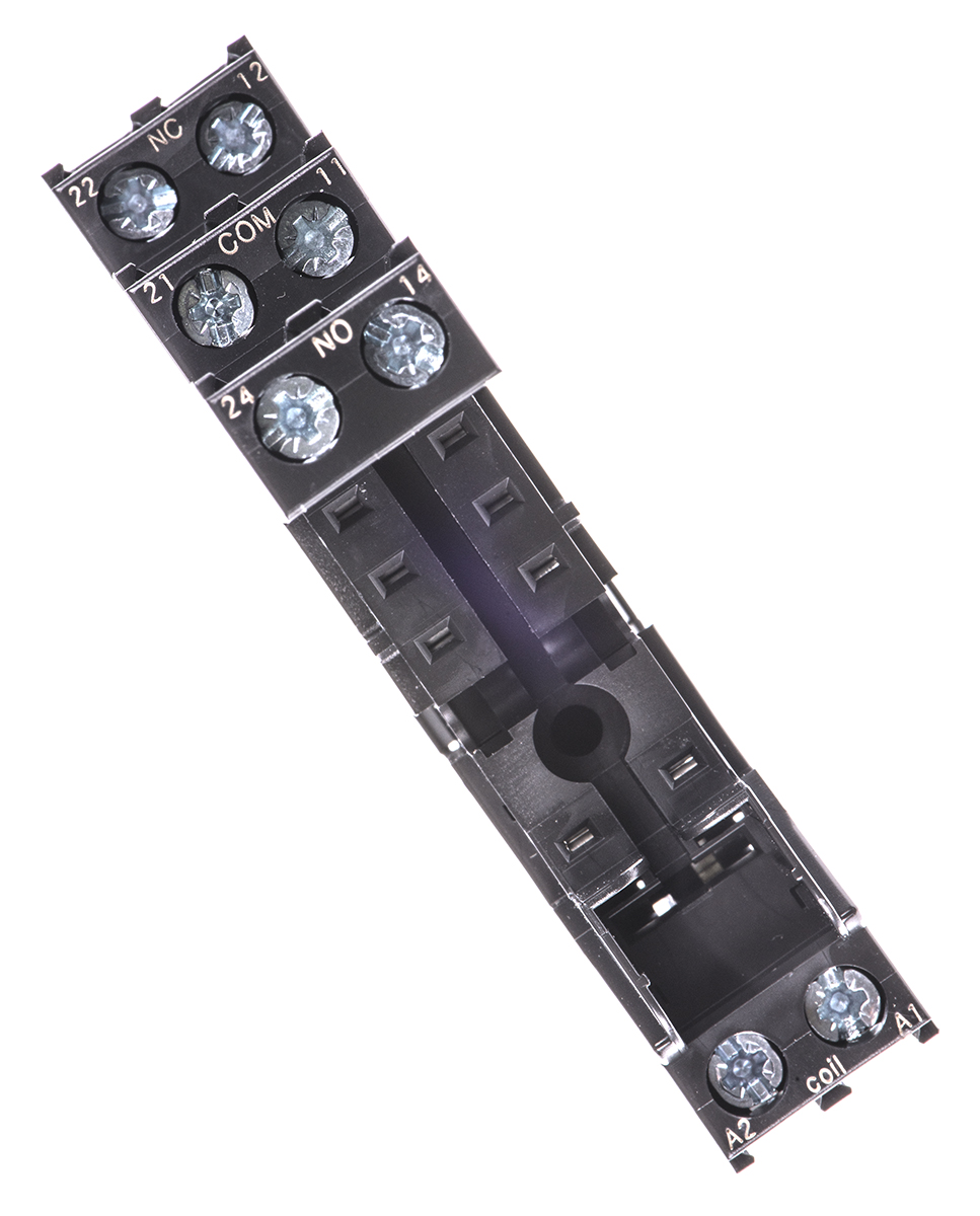 TE Connectivity 5 Pin 240V ac DIN Rail Relay Socket, for use with RT Series