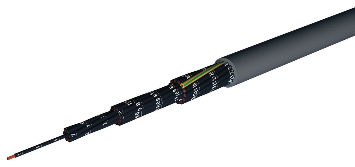 AXINDUS CAELIFLEX Control Cable, 3 Cores, 1.5 mm² 15 AWG, Unscreened, 100 m, Grey Polyvinyl Chloride Sheath