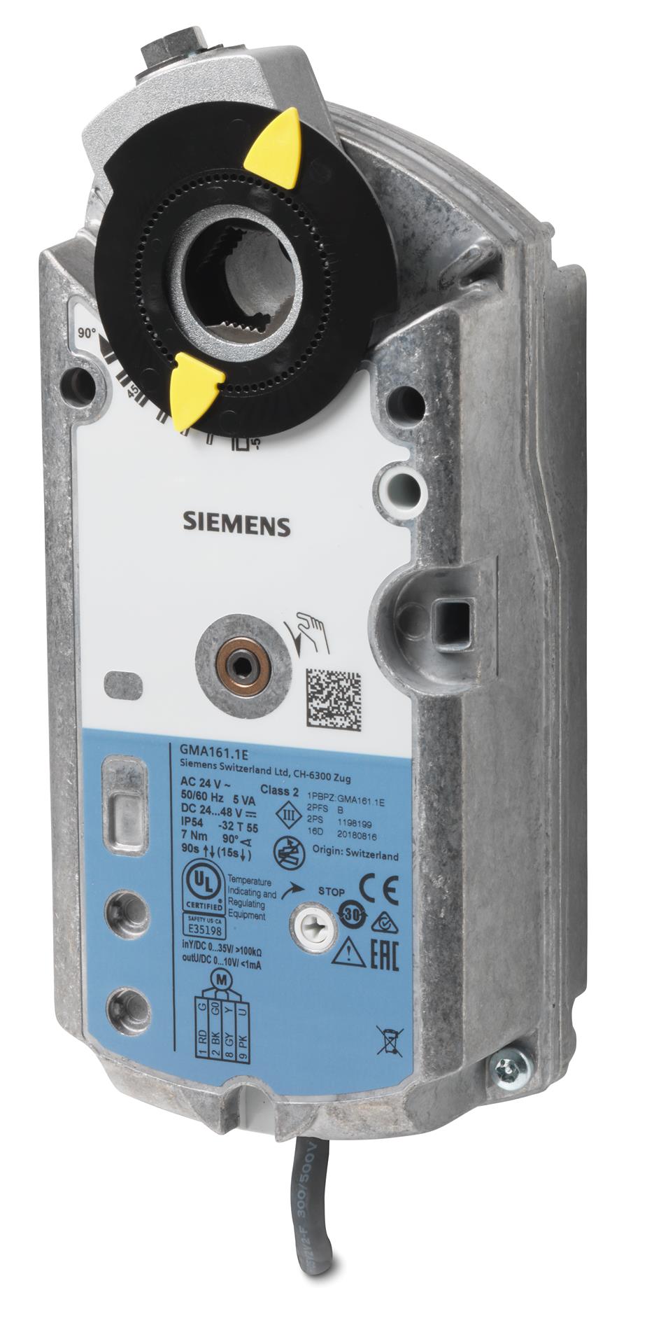 Siemens Modulating Damper Actuator, 7Nm, 24 V ac/dc