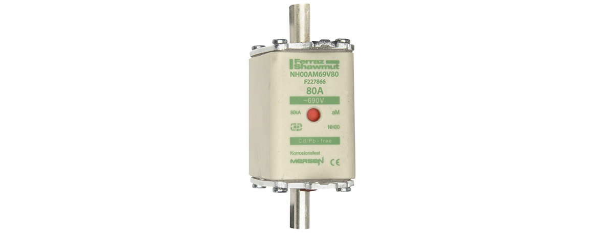Mersen 80A NH Fuse, NH00, 690V