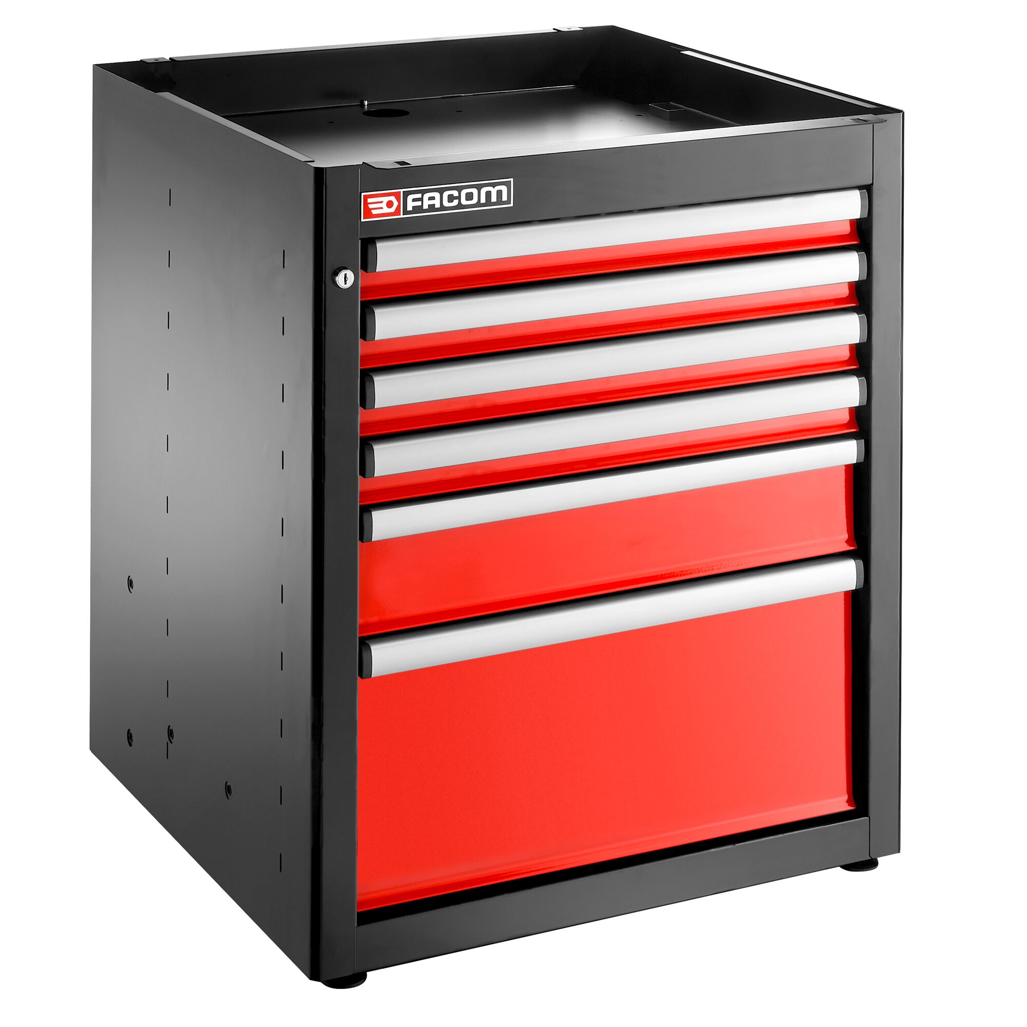 Facom 6 Drawer Epoxy Coated Metal Tool Cabinet