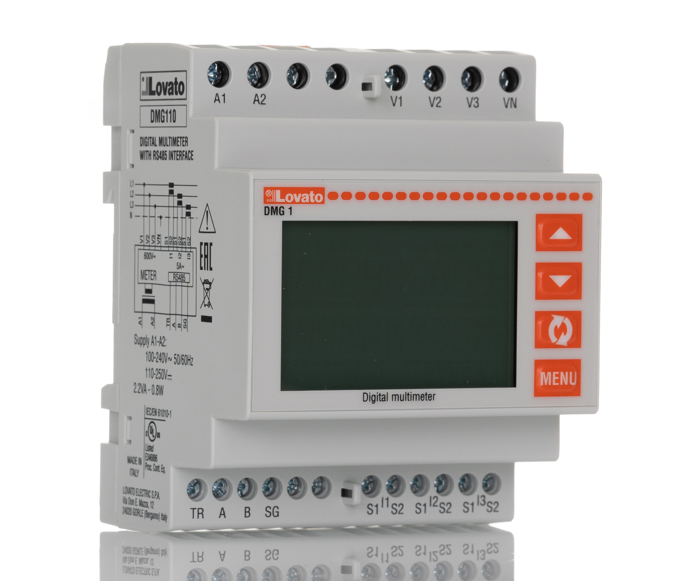 Lovato 3 Phase LCD Digital Panel Multi-Function MeterElectronic