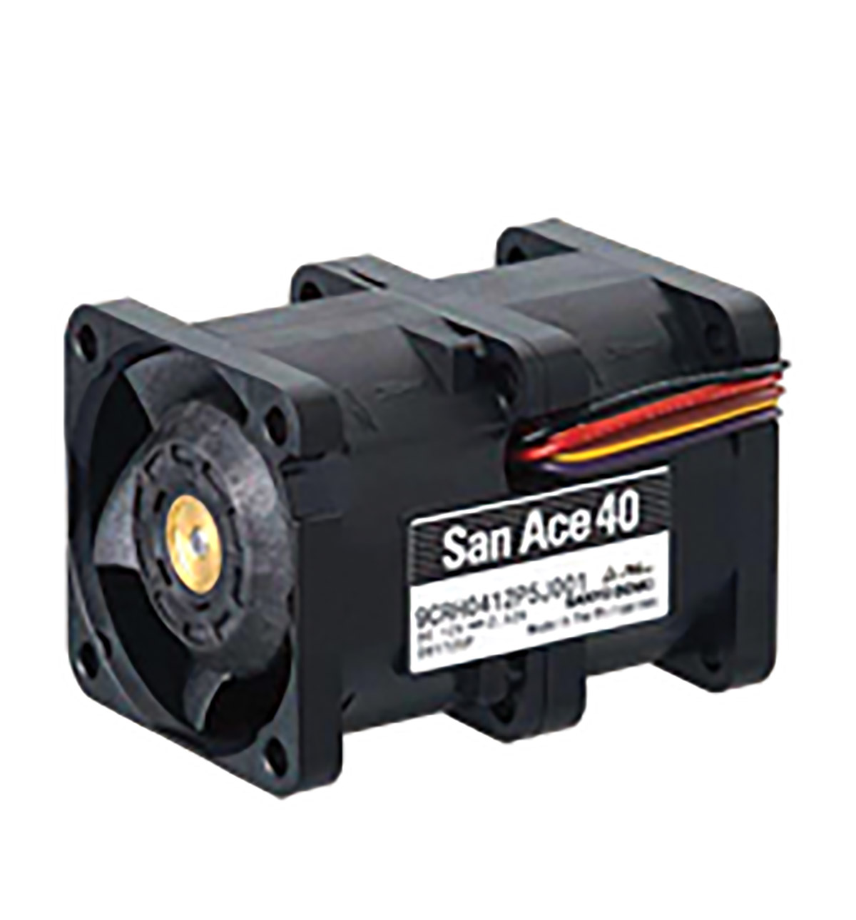 Sanyo Denki 9CRH Series Axial Fan, 12 V dc, DC Operation, 30.24W, 2.52A Max, 40 x 40 x 56mm
