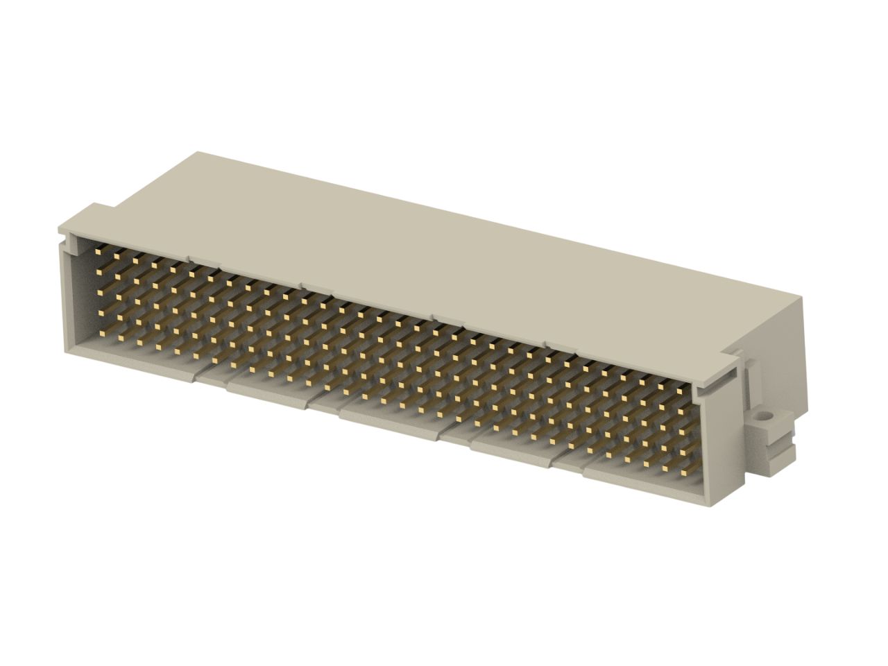 ERNI DIN Series 160 Way 2.54mm Pitch, Type Connector Plug, 5 Row, Right Angle DIN 41612 Connector, Plug