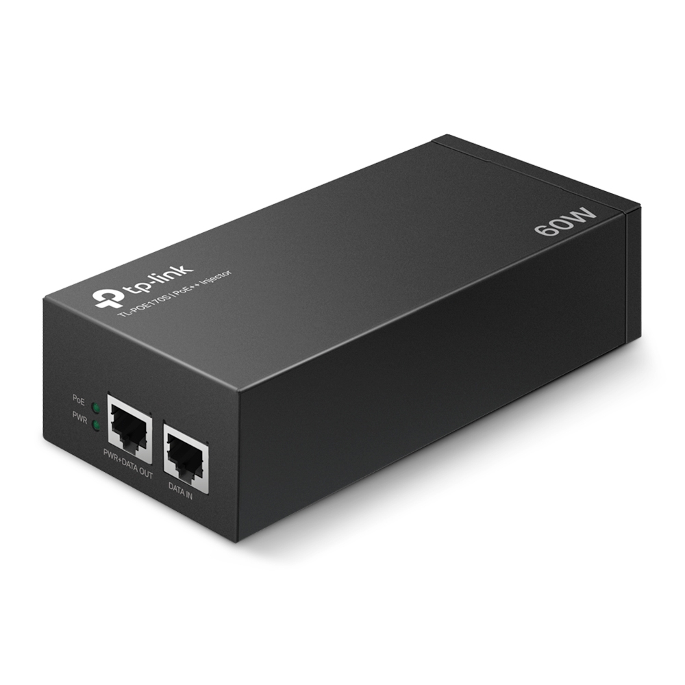 TP-Link 2 Port POE Injector, 100 - 240V Input, 60W