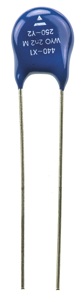 Vishay Single Layer Ceramic Capacitor (SLCC) 2.2nF 400V ac ±20% Y5U Dielectric, WYO, Through Hole +125°C Max Op. Temp.