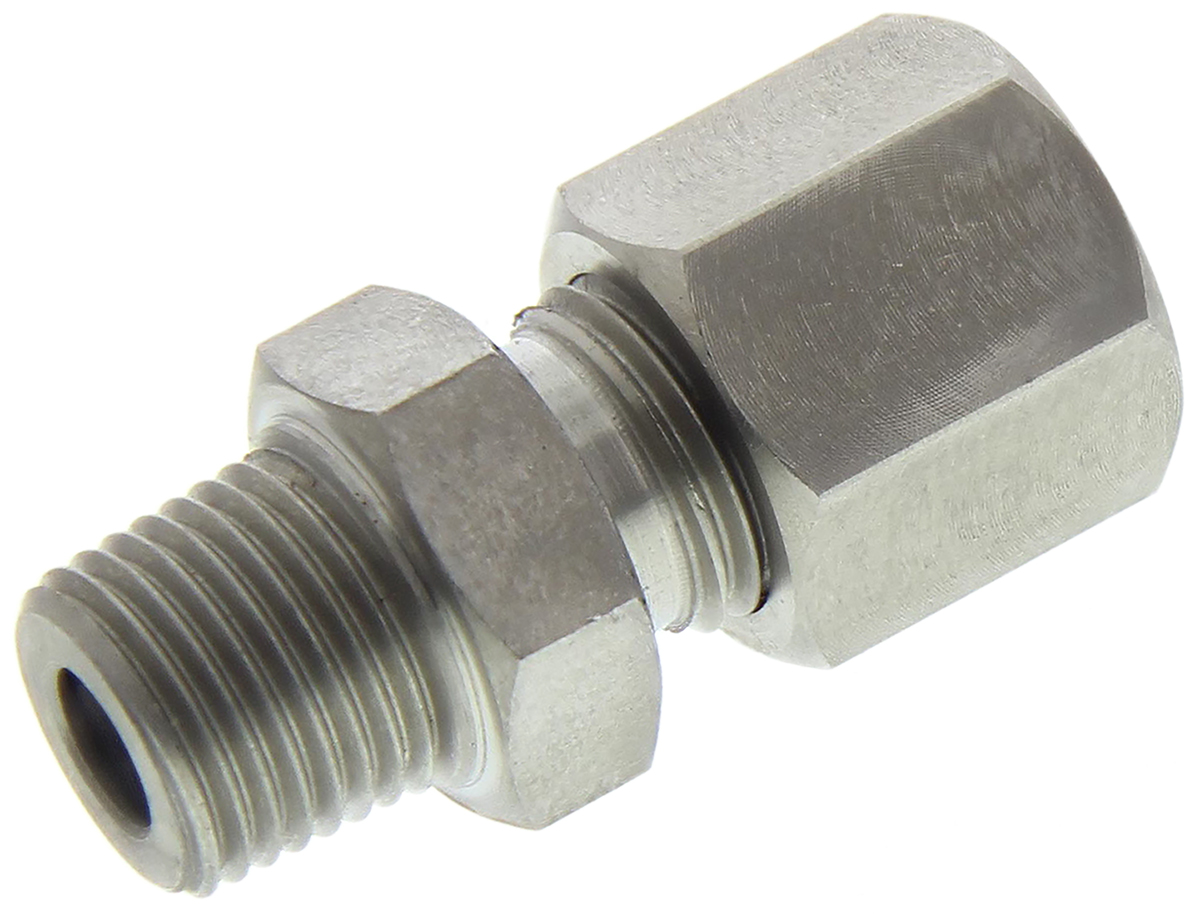 RS PRO 1/8 BSPT Compression Fitting for Use with Thermocouple or PRT Probe, 4.5mm Probe, RoHS Compliant Standard
