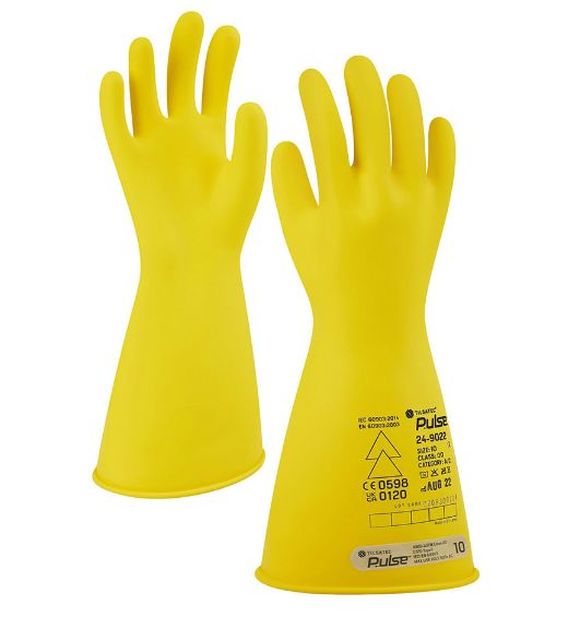 Tilsatec Latex, 1 Gloves Electrical Insulating Gloves, Size 8