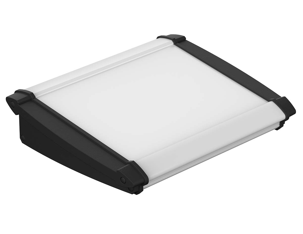 Bopla Alu-Topline Series Black Aluminium Desktop Enclosure, Sloped Front, 150 x 181.2 x 53.2mm