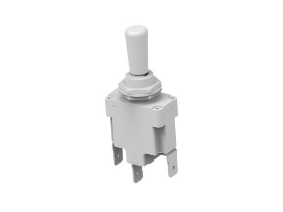TE Connectivity Toggle Switch, Through Hole Mount, On-Off-On, SPDT, Quick Connect Terminal