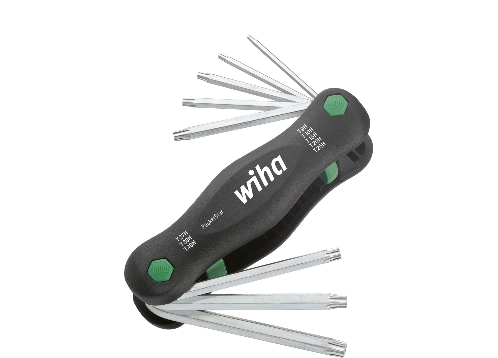 Wiha 8-Piece Torx Key Set, T9 to T40 Size, Straight Shape, Short Arm