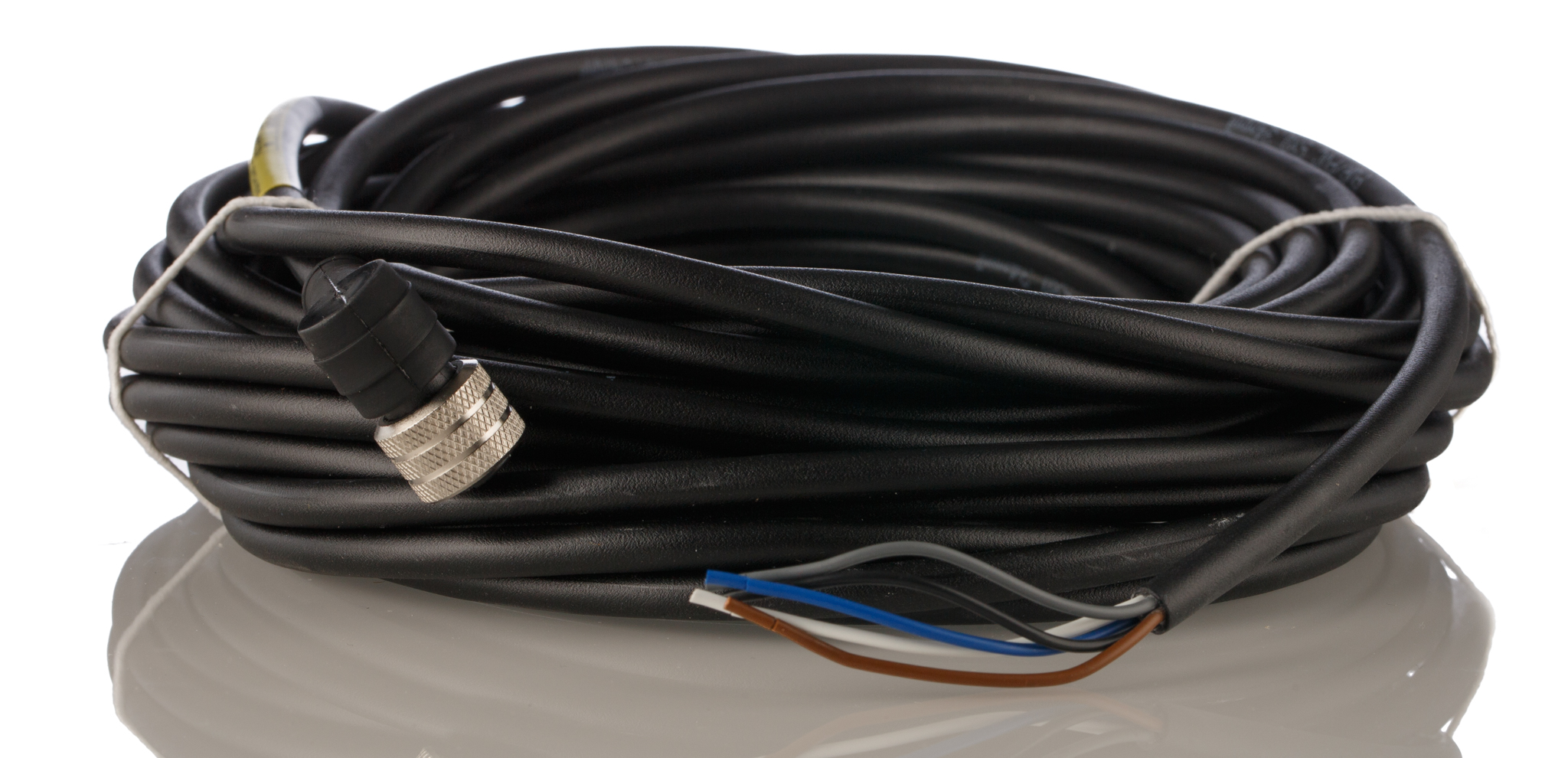 Brad from Molex Female 5 way M12 to Unterminated 5 way Free End Sensor Actuator Cable, 10 m