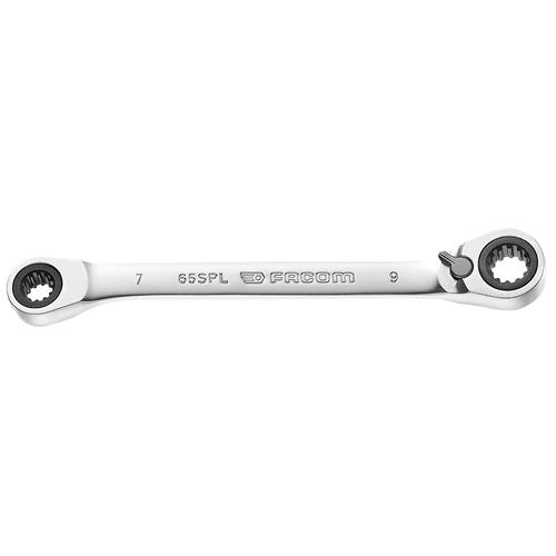 Facom 65 Series Ratchet Spanner, 7/32in, Imperial, Double Ended, 115 mm Overall