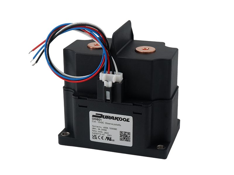 Durakool CHV CHV600 Contactor, 24 V dc Coil, 1-Pole, 600 A, NO, 1.5 kV dc