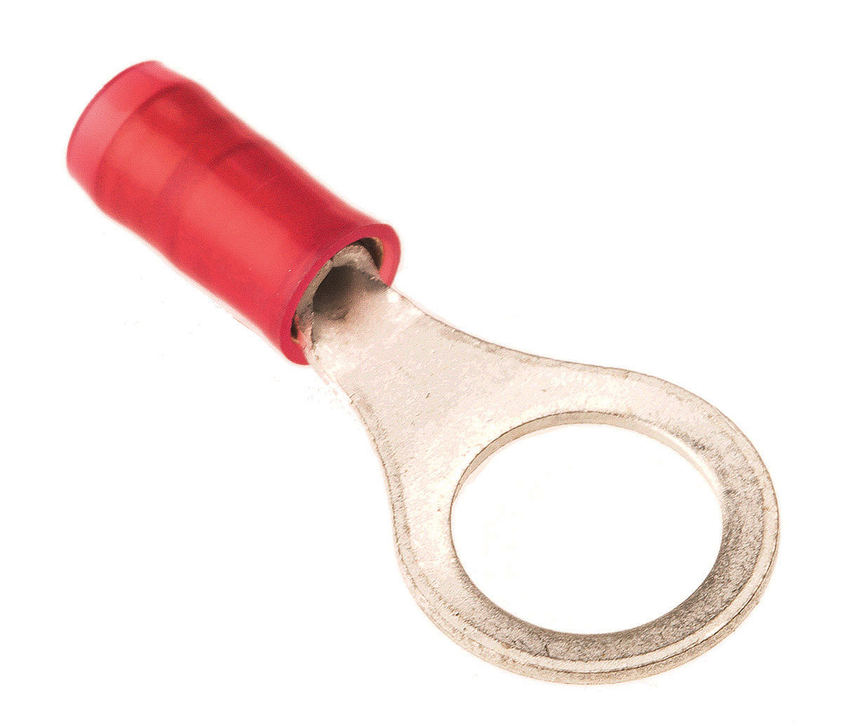 TE Connectivity, PIDG Insulated Ring Terminal, M8 Stud Size, 0.26mm² to 1.65mm² Wire Size, Red