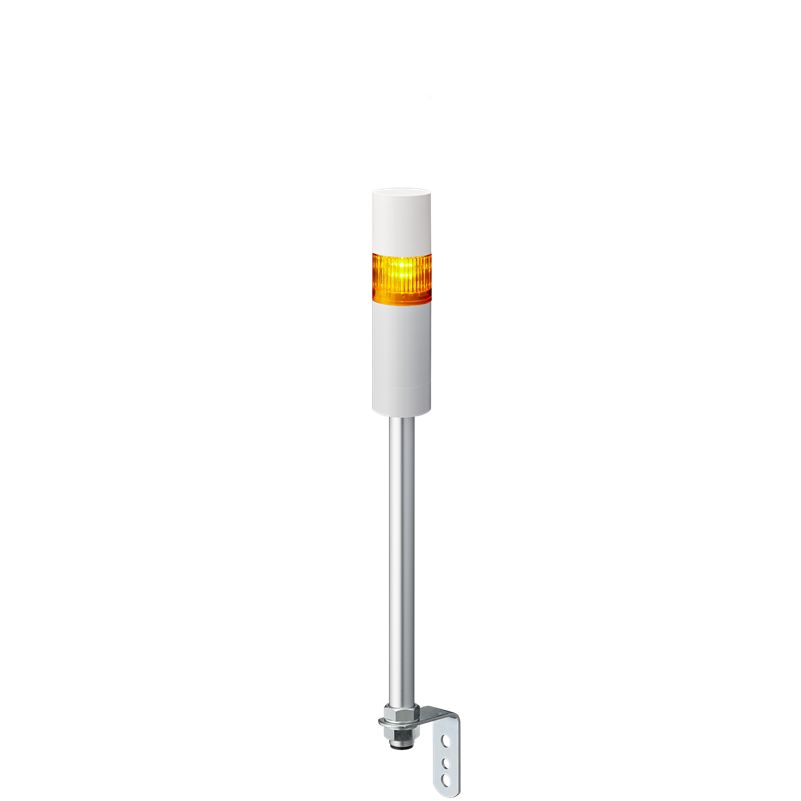 Patlite LR5 Series Amber Buzzer Signal Tower, 1 Lights, 24 V dc, Pole Mount