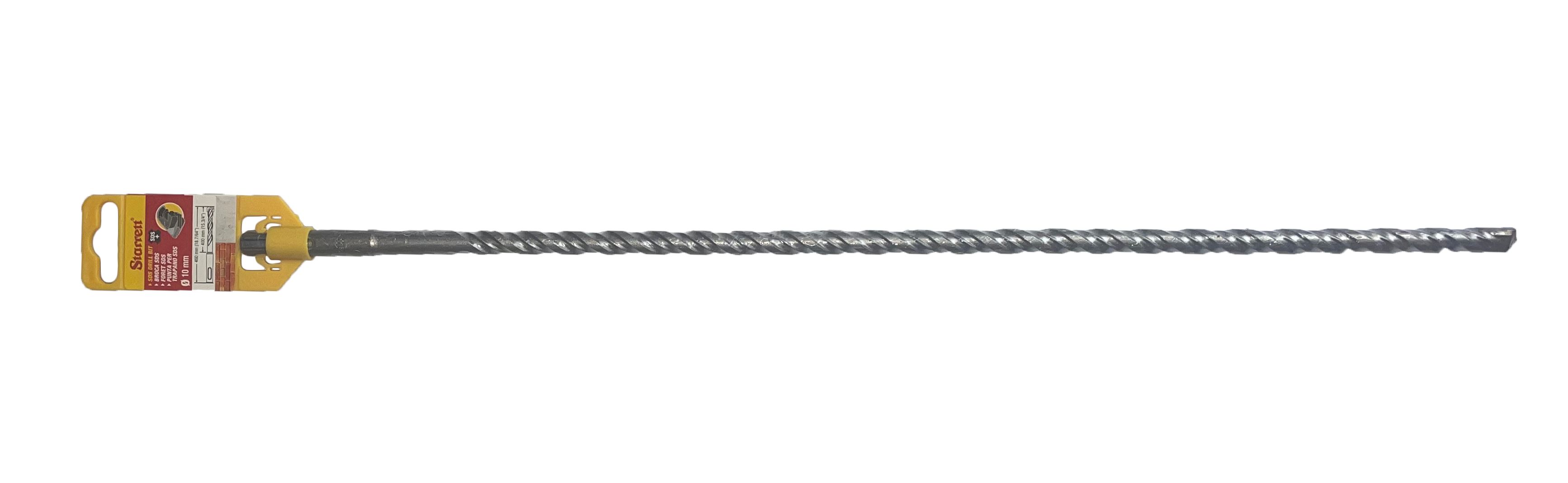 Starrett SDS Plus Series Carbide Tipped SDS Plus Drill Bit, 10mm Diameter, 460 mm Overall