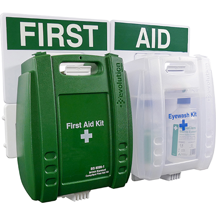 RS PRO First Aid & Eyewash Kit for 25 → 100 Person/People, Wall Mounted