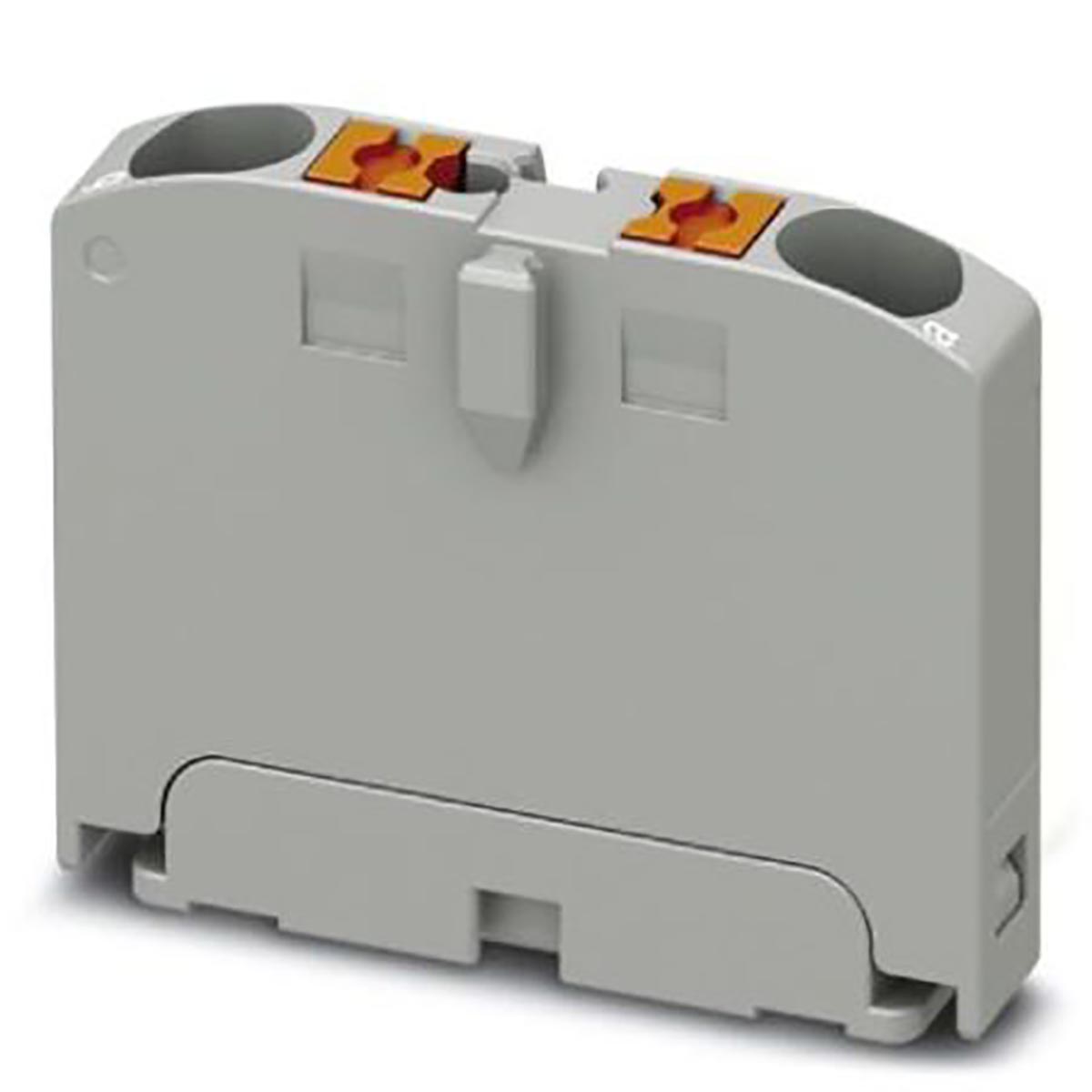 Phoenix Contact Distribution Block, 2 Way, 4mm², 24A, 690 V, Grey