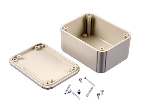 Hammond RL Series Grey ABS General Purpose Enclosure, IP54, Grey Lid, 40 x 60 x 80mm