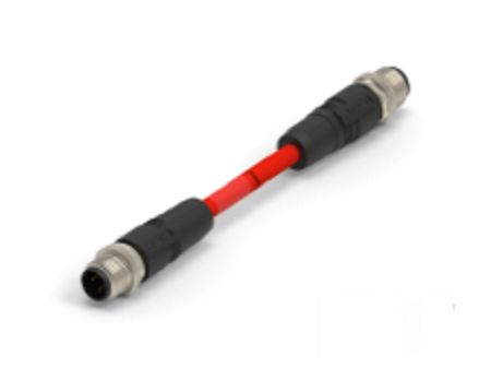 TE ConnectivityTAD1474, 500mm Cat5e M12 to Male M12 Male, Terminated