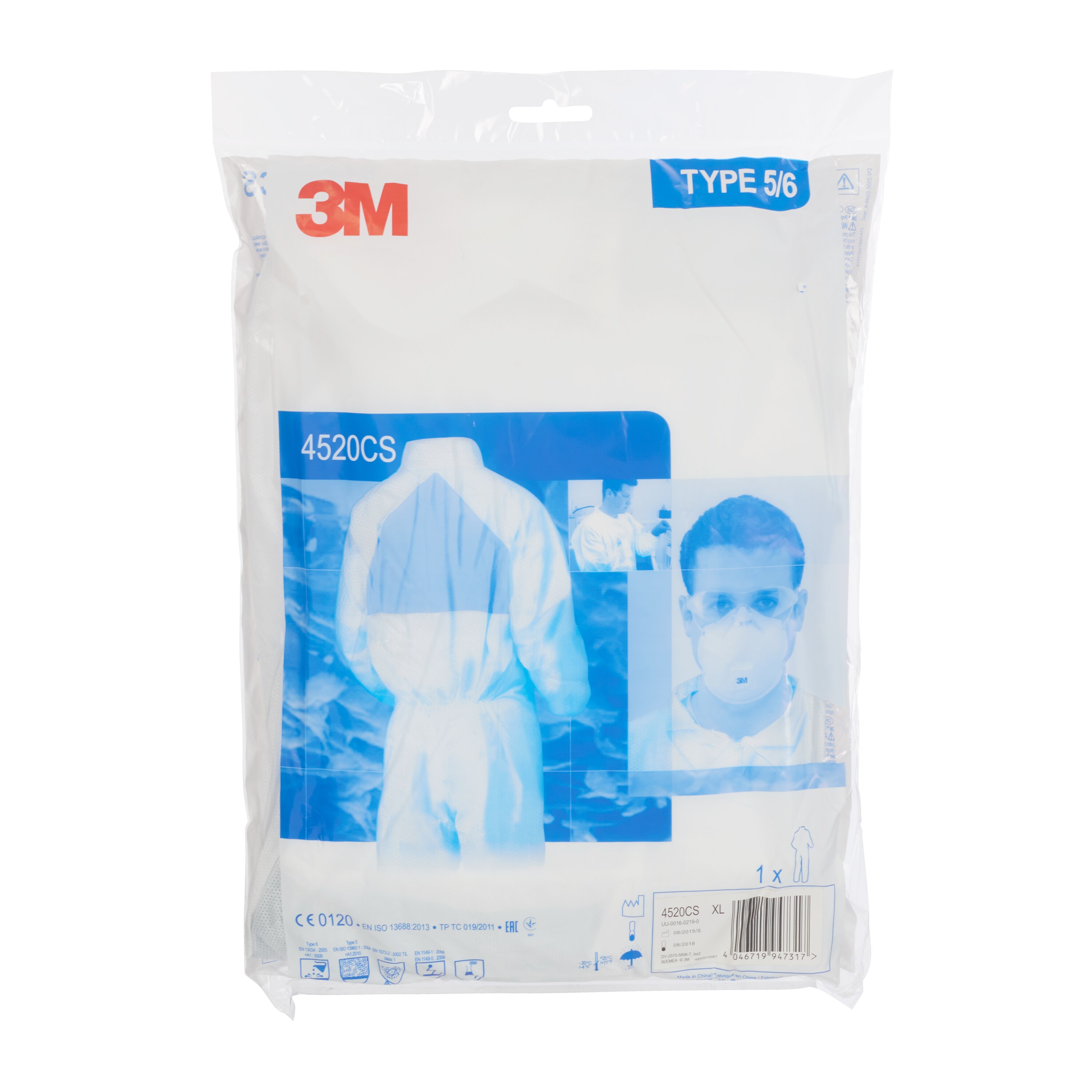 3M White Coverall, XL