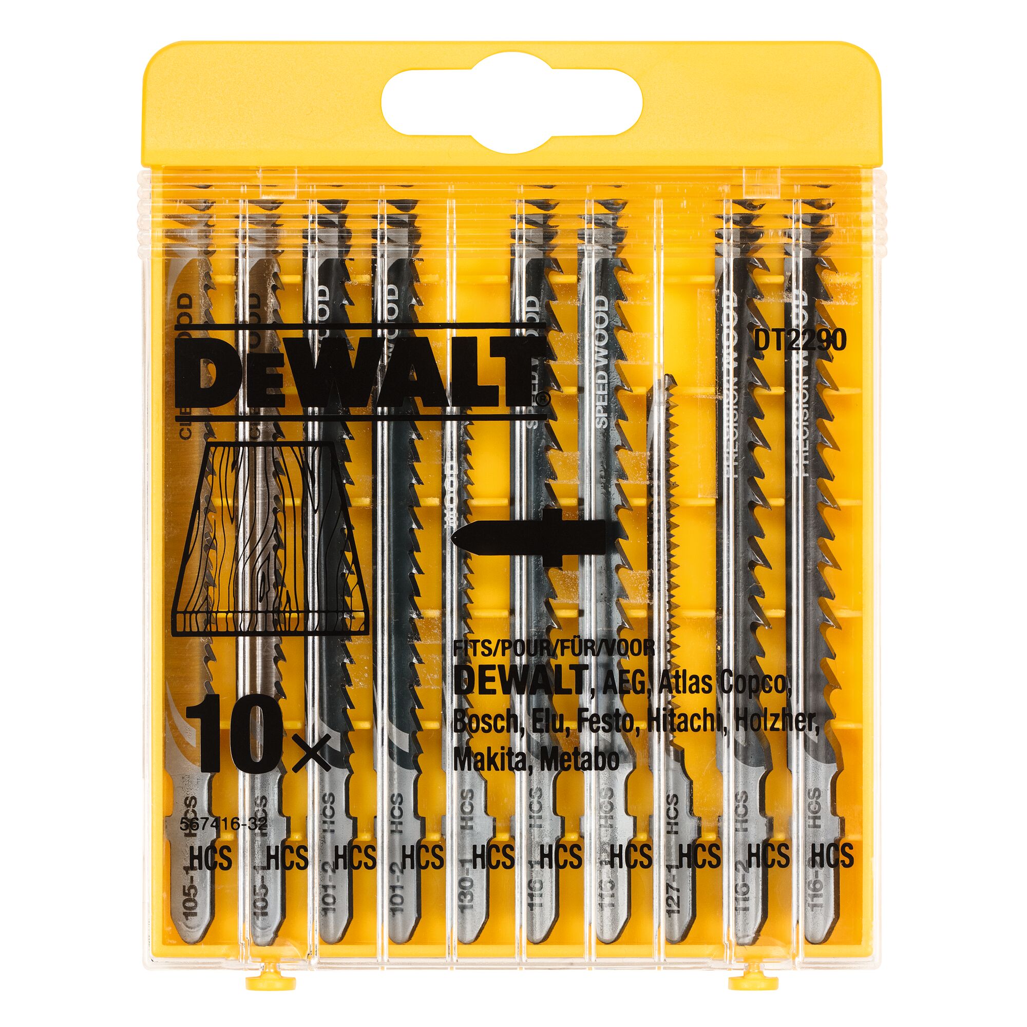 DeWALT Wood Jigsaw Blade, Pack of 10