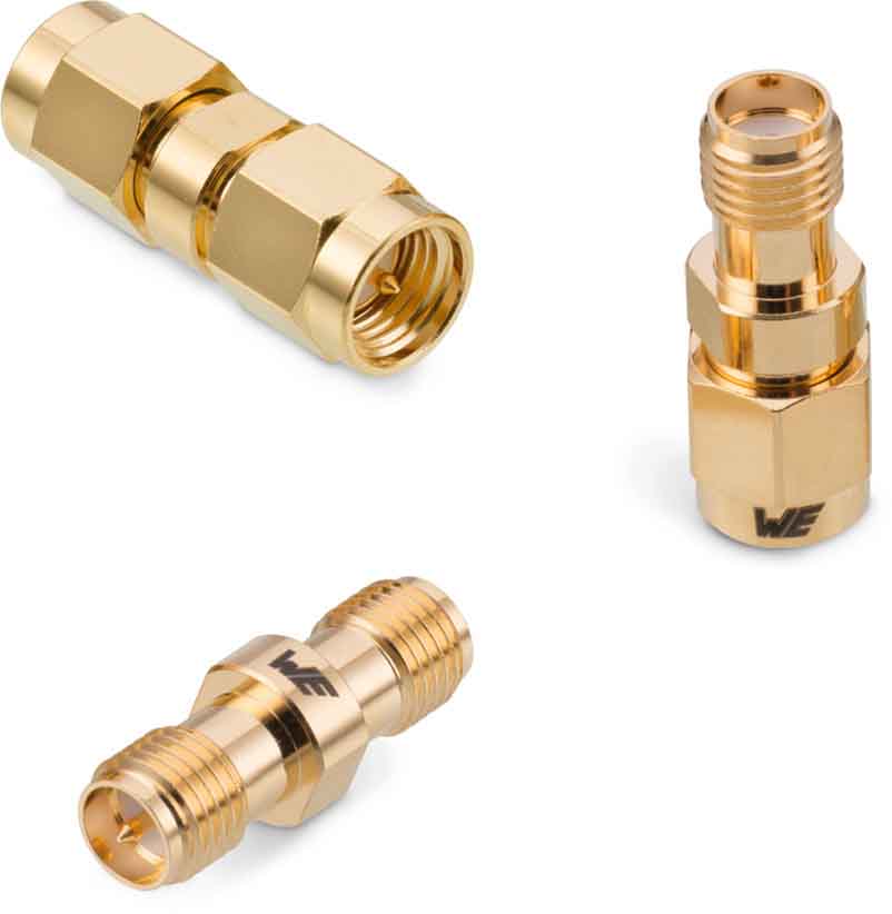Wurth Elektronik Straight 50Ω Coaxial Adapter SMA Socket to SMA Plug 18GHz