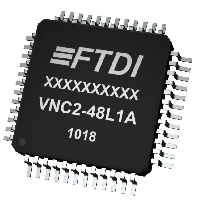FTDI Chip VNC2-48L1C-REEL, USB Controller, 12Mbps, USB, 3.3 V, 48-Pin LQFP