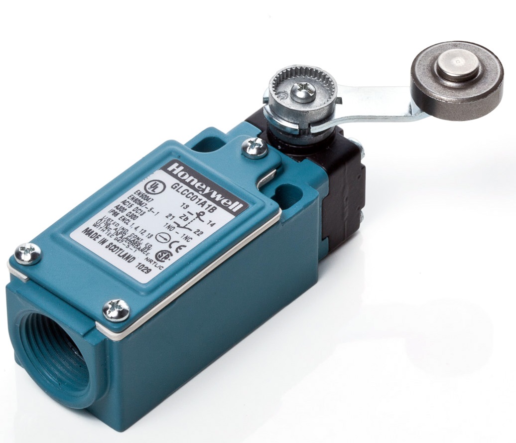 Honeywell GLC Series Roller Lever Limit Switch, 1NC/1NO, IP67, SPDT, Die Cast Zinc Housing, 300V ac Max, 10A Max