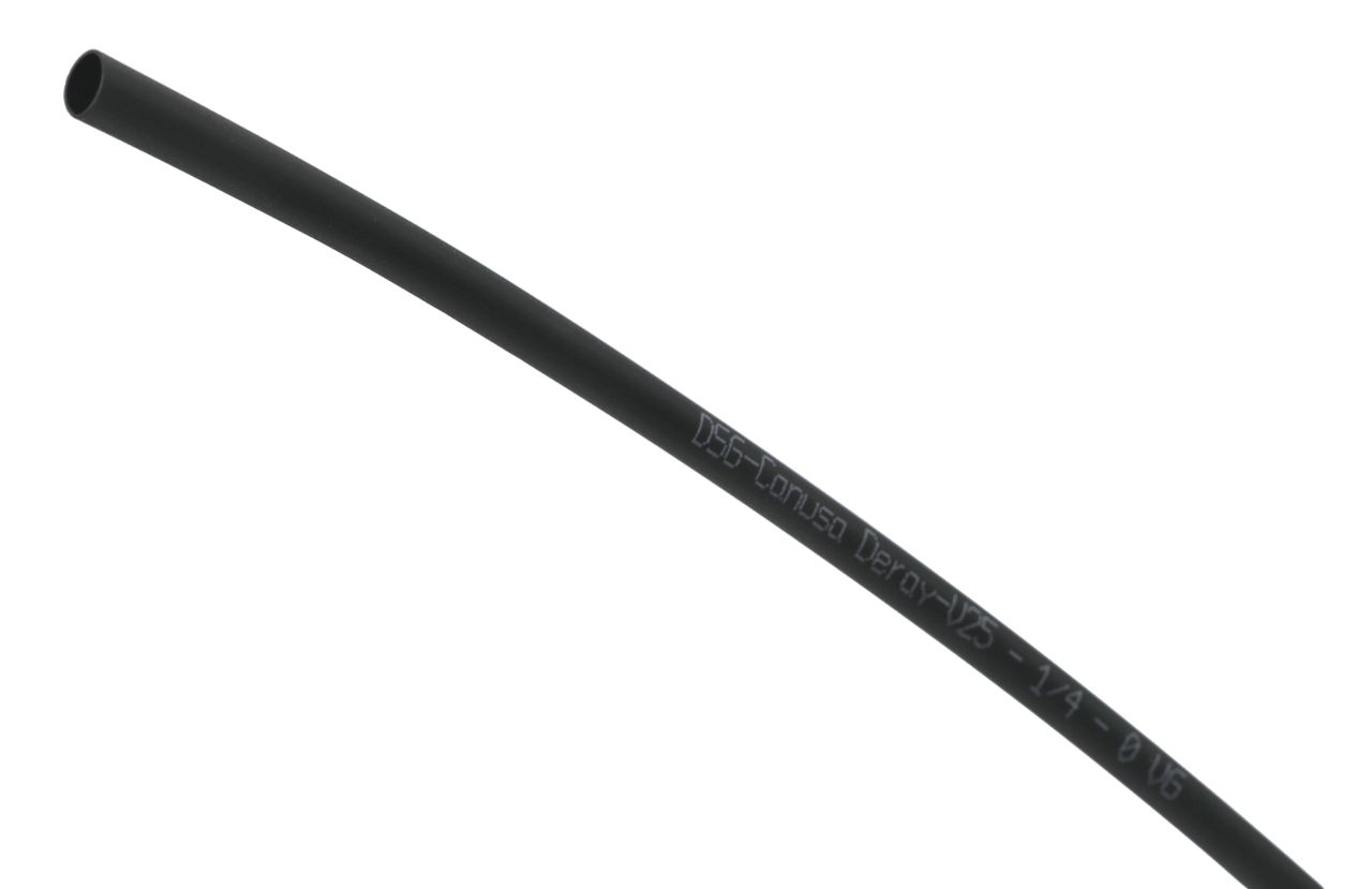 DSG-Canusa Heat Shrink Tubing, Black 2:1 Ratio, DERAY V25 Series