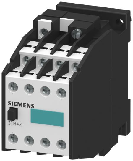 Siemens 3TH4 Contactor Relay, 220 V ac, 240 V ac Coil, 10 A, 6 NO/2 NC