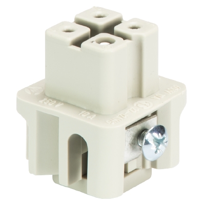 Wieland Insert, 10A, Female, 73 Series, 3 Contacts