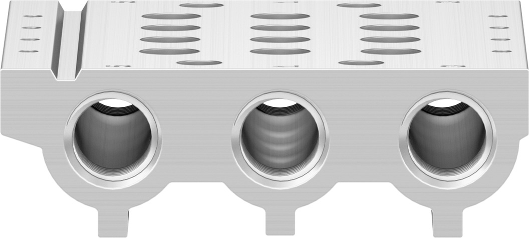 Festo VABM series 4 station G 1/8 Manifold Base for use with VUVG-LK Series Individual Valves, 566560