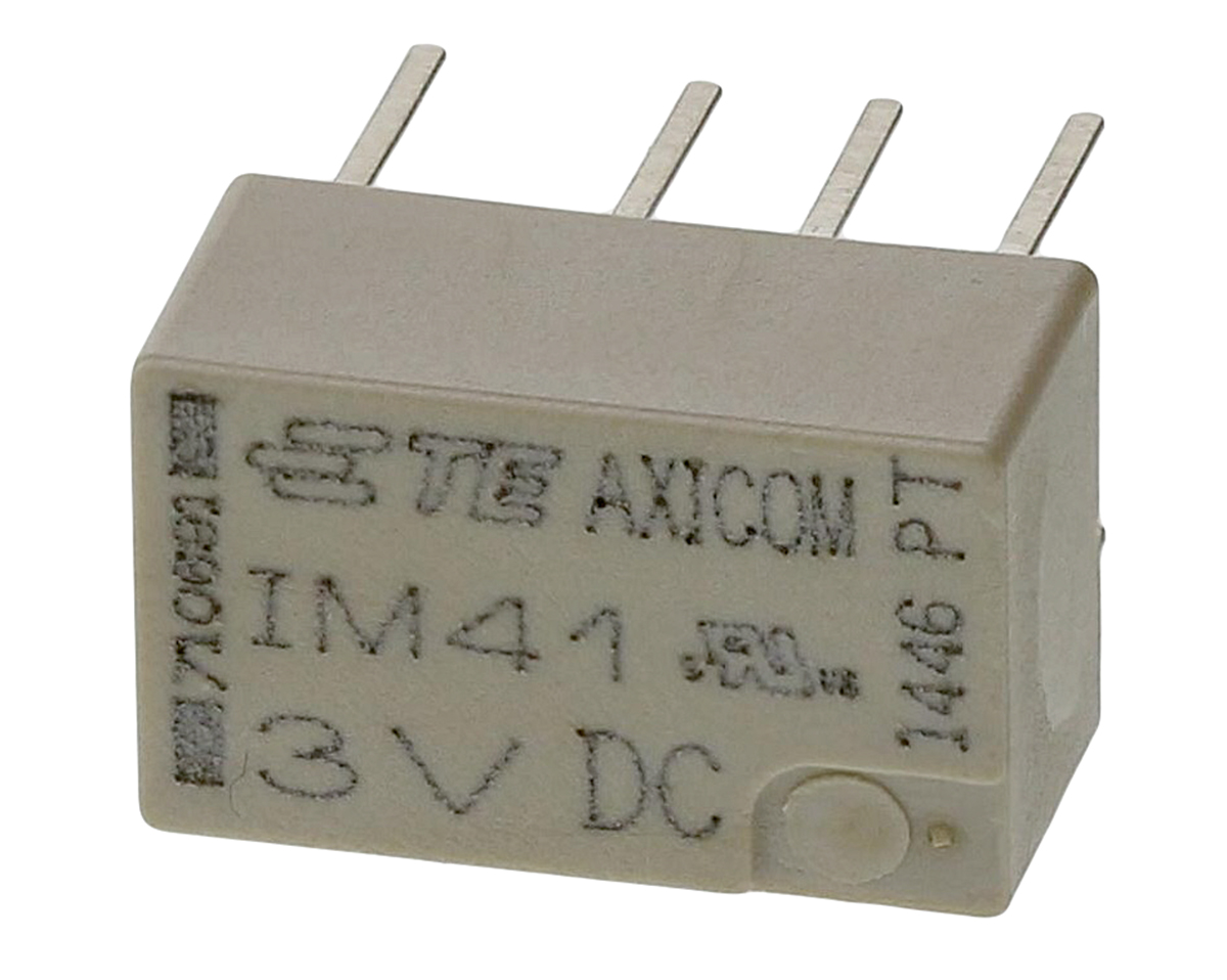 TE Connectivity PCB Mount Latching Signal Relay, 3V dc Coil, 2A Switching Current, DPDT