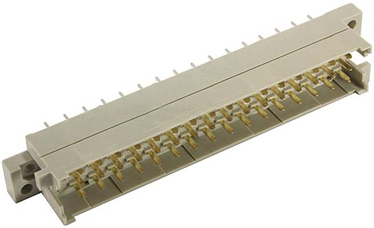 HARTING 09 06 32 Way 5.08mm Pitch, Type F, 2 Row, Straight DIN 41612 Connector, Plug
