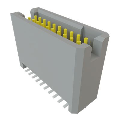 Samtec TFM Series Vertical Surface PCB Header, 20 Contact(s), 1.27 mm Pitch, 2 Row, Shrouded