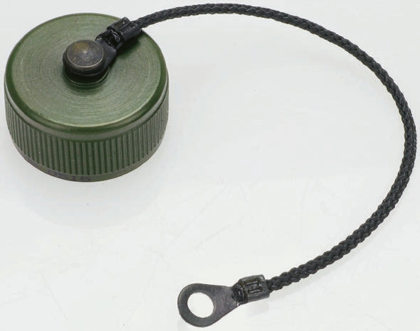 Amphenol Limited TV MIL-DTL-38999 Plug Dust Cap, Shell Size 15, with Zinc Cobalt over Nickel Finish