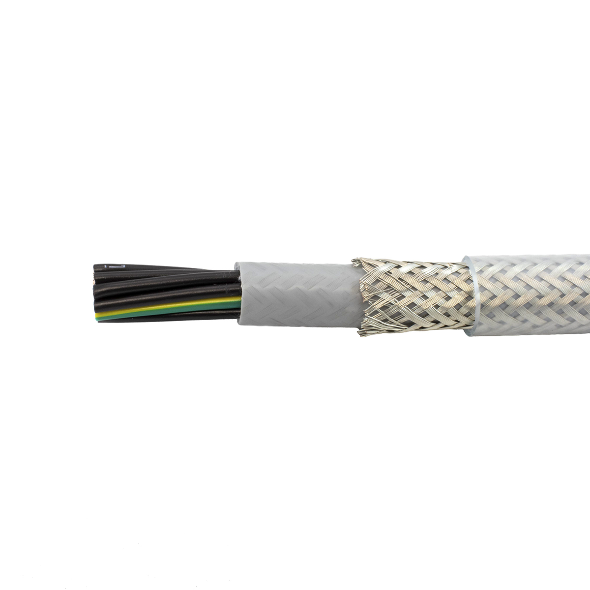 Alpha Wire Pro-Met Control Cable, 7 Cores 0.75 mm², 50 m, Screened, Transparent Polyvinyl Chloride Sheath