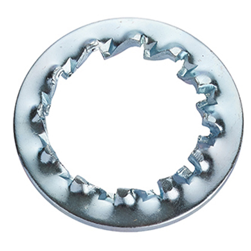 RS PRO Bright Zinc Plated Steel Internal Tooth Washers, M5, DIN 6798J