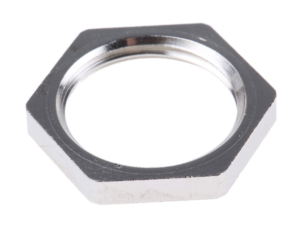 SIB Nickel Nickel Plated Brass Cable Gland Locknut, M20 Thread