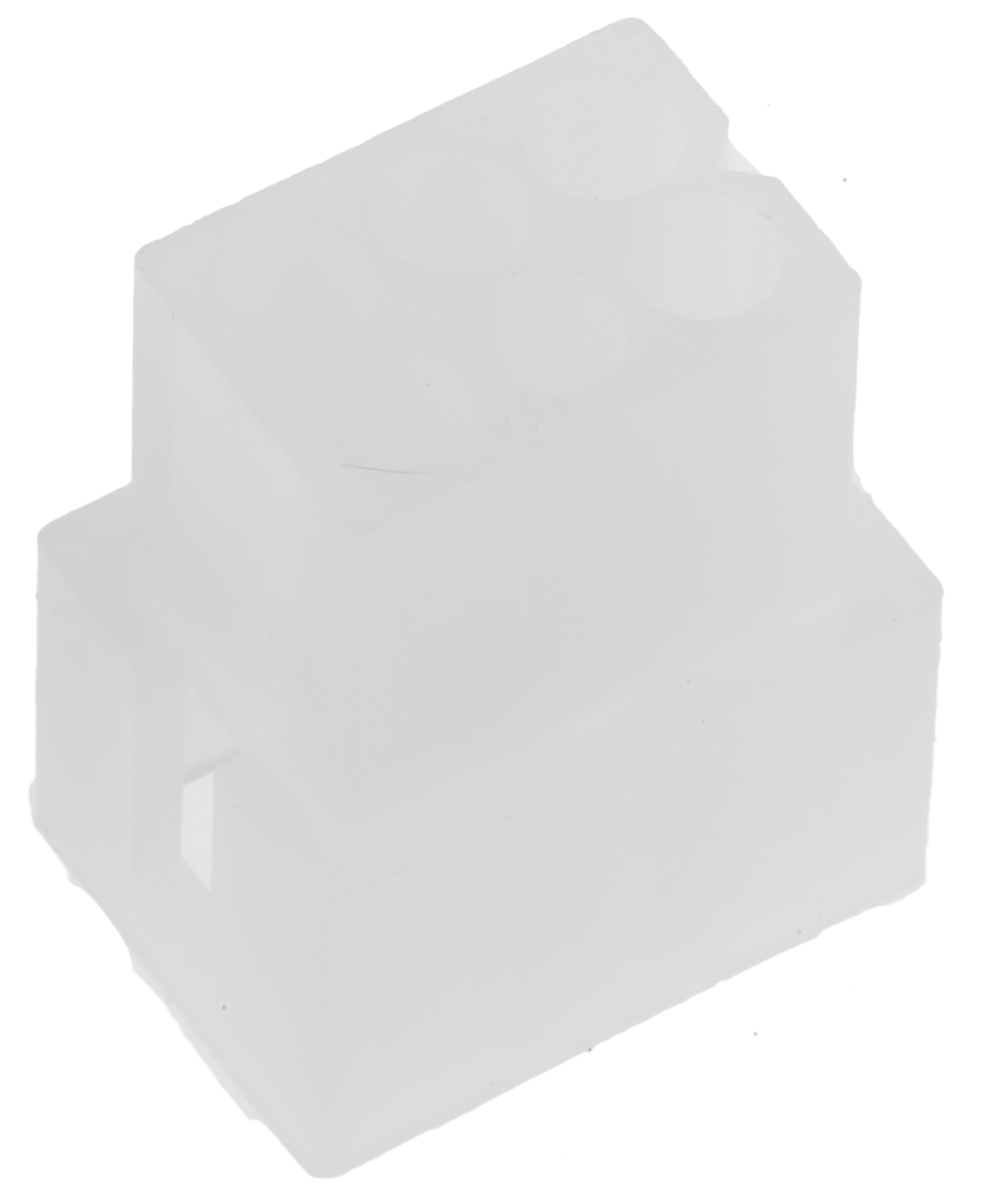 Molex, STANDARD .062" Male Connector Housing, 3.68mm Pitch, 6 Way, 3 Row