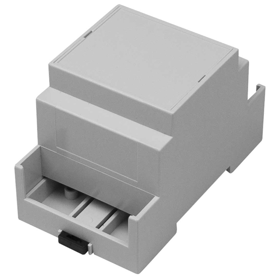 RS PRO Extended Walls Sides, Open Top Enclosure Type, 53.4 x 90 x 58mm, Polycarbonate DIN Rail Enclosure Kit